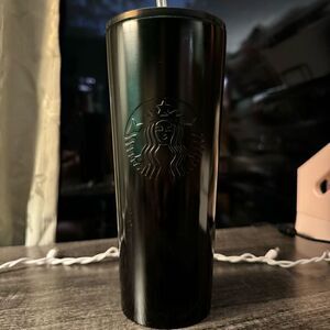 STARBUCKS 2020 holiday black green gradient stainless steel 24oz tumbler